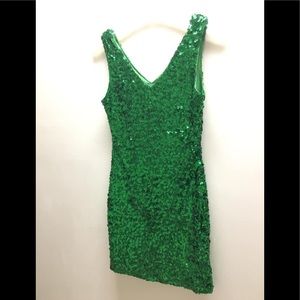 Sleeveless sequence dress